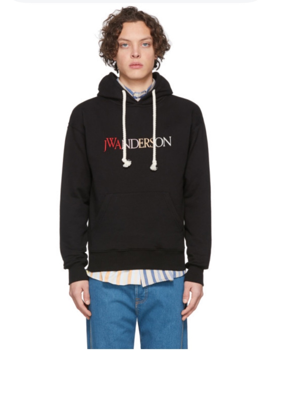 JW Anderson Black Logo Hoodie